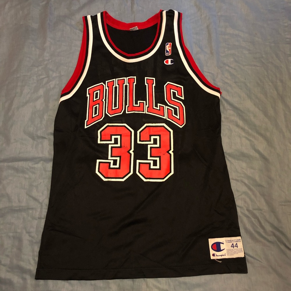 Vintage 90s NBA Chicago Bulls Scottie Pippen jersey size 44